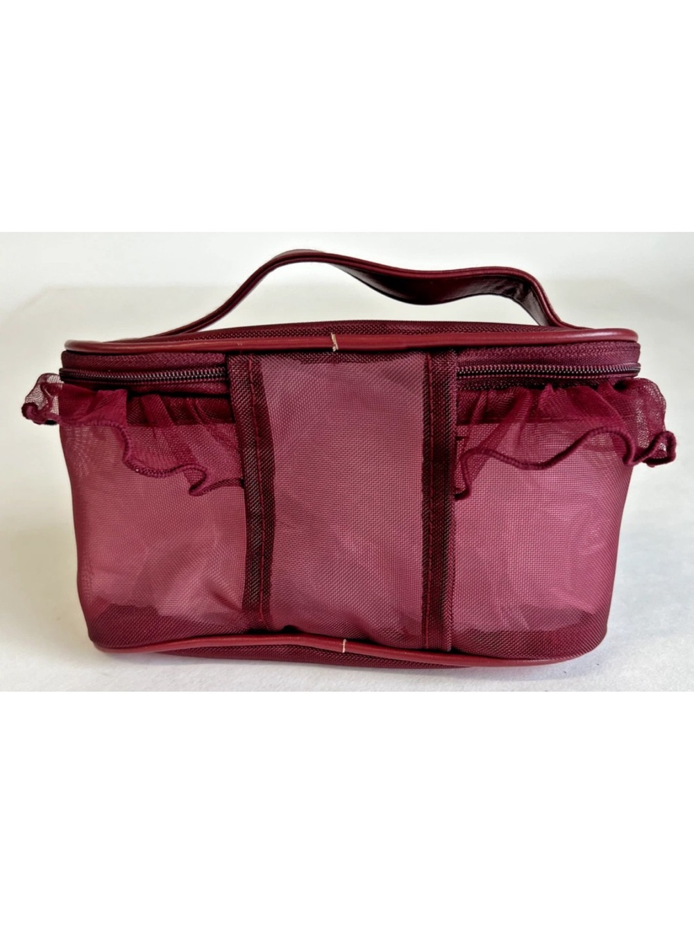 Burgundy Heart-Accent Cosmetic Case - Picture 8 of 8